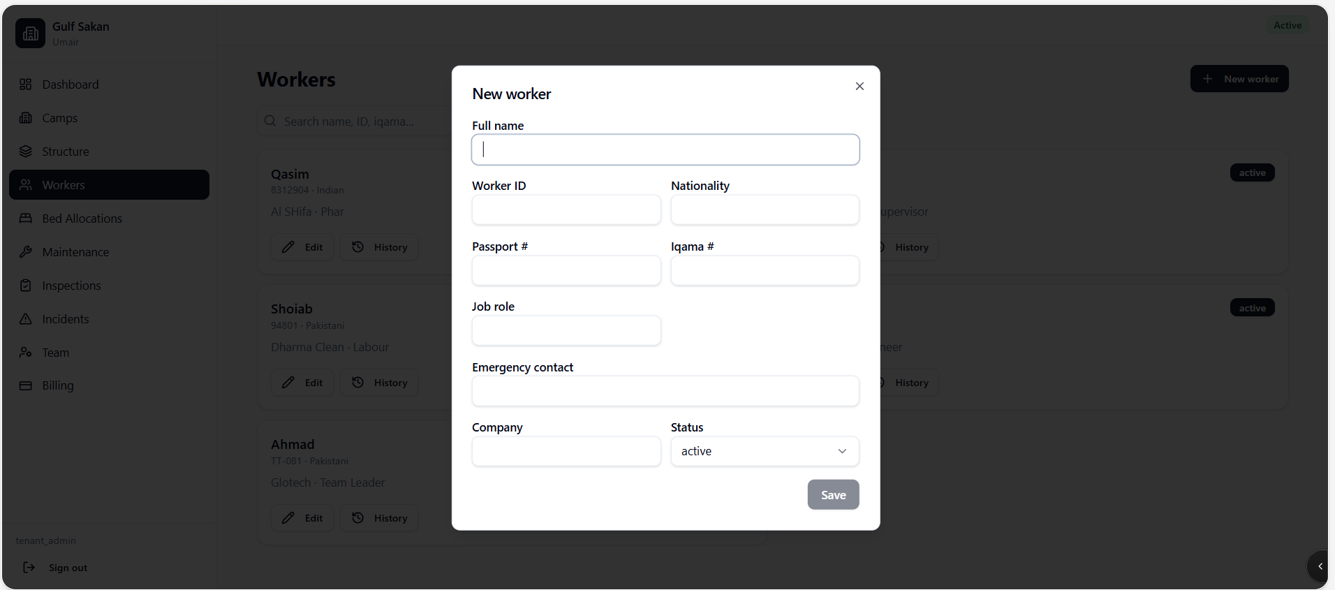 Worker registry